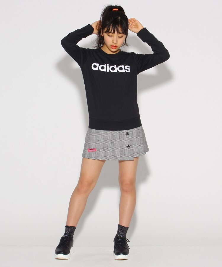 ピンク ラテ(PINK-latte)のadidas　ロゴクルースウェット7