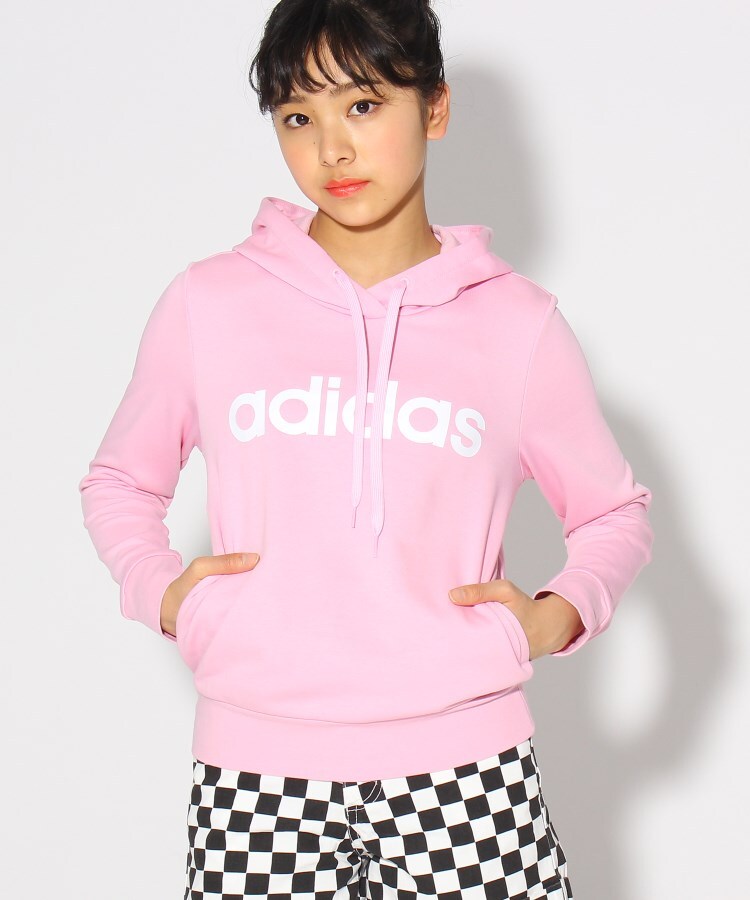 Adidas アディダス ロゴパーカー パーカー Pink Latte ピンク ラテ ワールド オンラインストア World Online Store