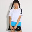 ピンク ラテ(PINK-latte)の【adidas/アディダス】 カラーブロックTシャツ オフホワイト(003)