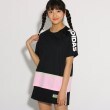 ピンク ラテ(PINK-latte)の【adidas/アディダス】 カラーブロックTシャツ ブラック(019)