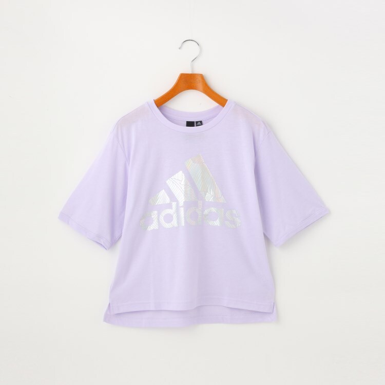 Adidas アディダス メタリックロゴｔシャツ ｔシャツ Pink Latte ピンク ラテ ワールド オンラインストア World Online Store