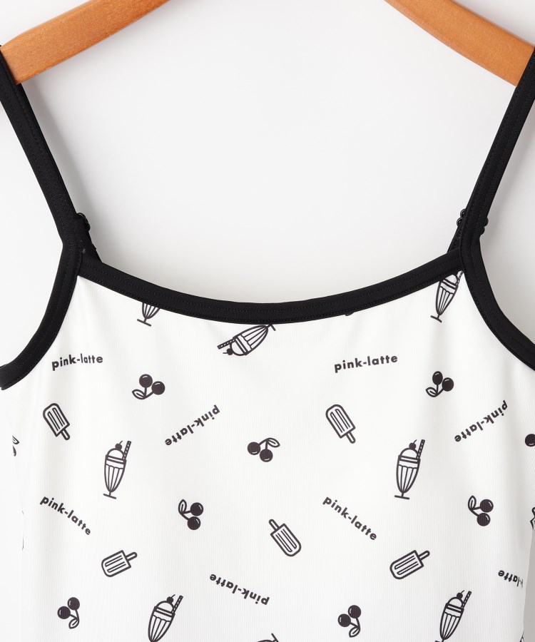 ピンク ラテ(PINK-latte)の転写水着+Tシャツ＋プリーツスカートセット11