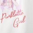 ピンク ラテ(PINK-latte)の転写水着+Tシャツ＋プリーツスカートセット8