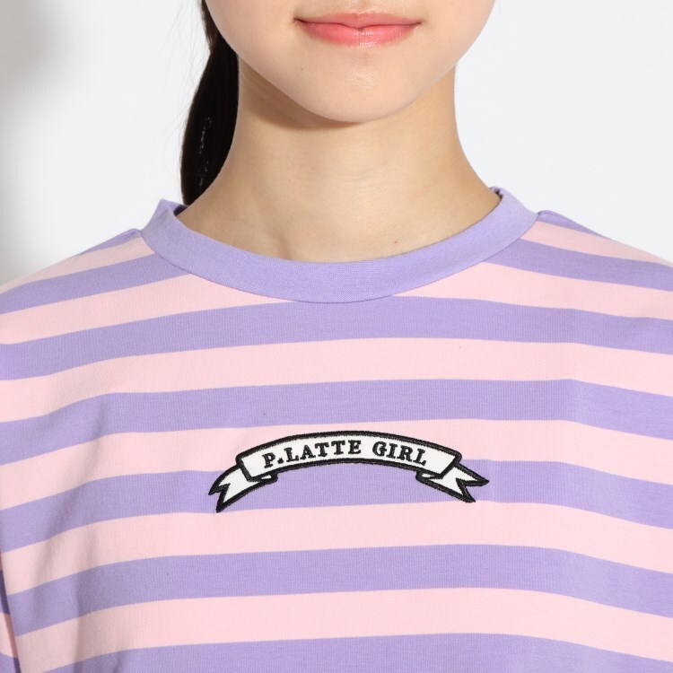 ボーダートップス カットソー Pink Latte ピンク ラテ ワールド オンラインストア World Online Store ボーダートップス カットソー Pink Latte ピンク ラテ ワールド オンラインストア World Online Store