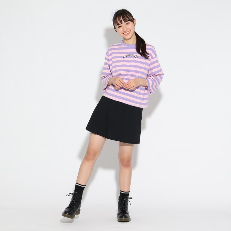ボーダートップス カットソー Pink Latte ピンク ラテ ワールド オンラインストア World Online Store ボーダートップス カットソー Pink Latte ピンク ラテ ワールド オンラインストア World Online Store