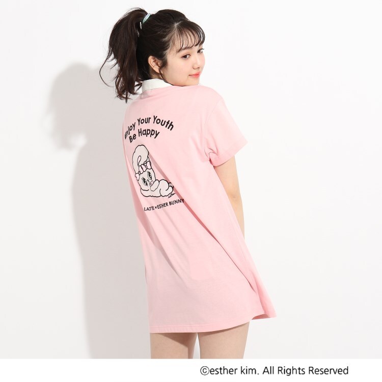 Esther Bunny ポロシャツワンピース ミニワンピース Pink Latte ピンク ラテ ワールド オンラインストア World Online Store Esther Bunny ポロシャツワンピース ミニワンピース Pink Latte ピンク ラテ ワールド オンラインストア World Online Store
