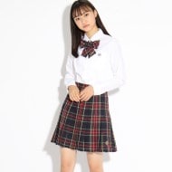 ピンクラテ卒服4点（ブレザー＆ブラウス　S160cm、 スカートXS150cm） 卒服】パイピングテーラードジャケット(S(140) ブラウン