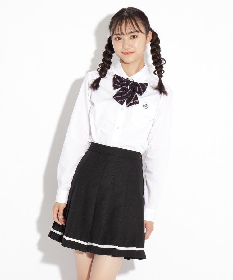 卒服 リボン付無地プリーツスカート ミニスカート Pink Latte ピンク ラテ ワールド オンラインストア World Online Store