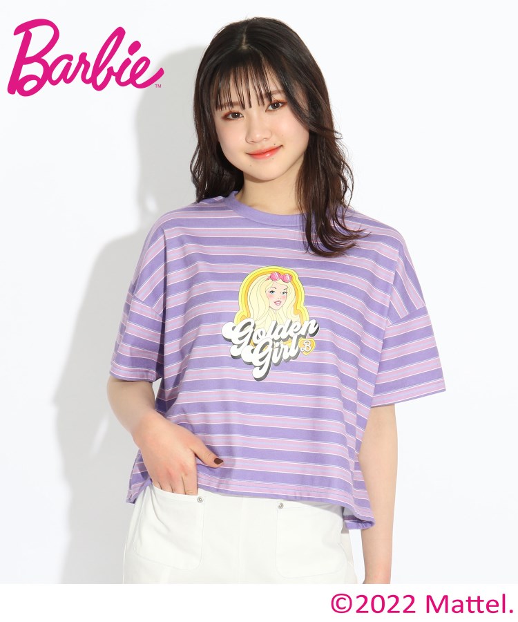 ピンク ラテ(PINK-latte)の【Barbie/バービー】Tシャツ ライトパープル(181)