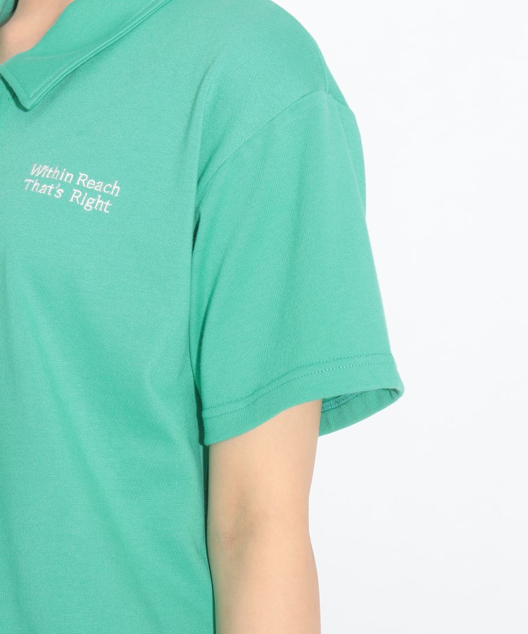 ピンク ラテ(PINK-latte)のバックハートプリント衿付きTシャツ5