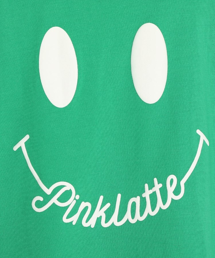 ピンク ラテ(PINK-latte)の【スマイリー・フェイス】スマイリーコラボショート丈Tシャツ12