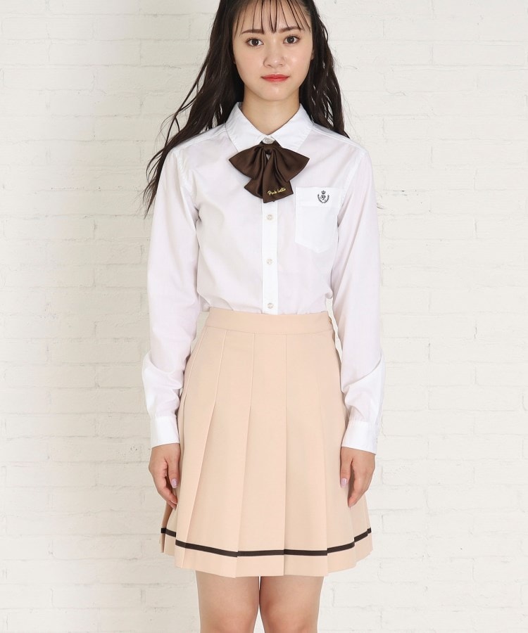 入卒・セレモニー・卒服】ライン入りプリーツスカート（ミニ