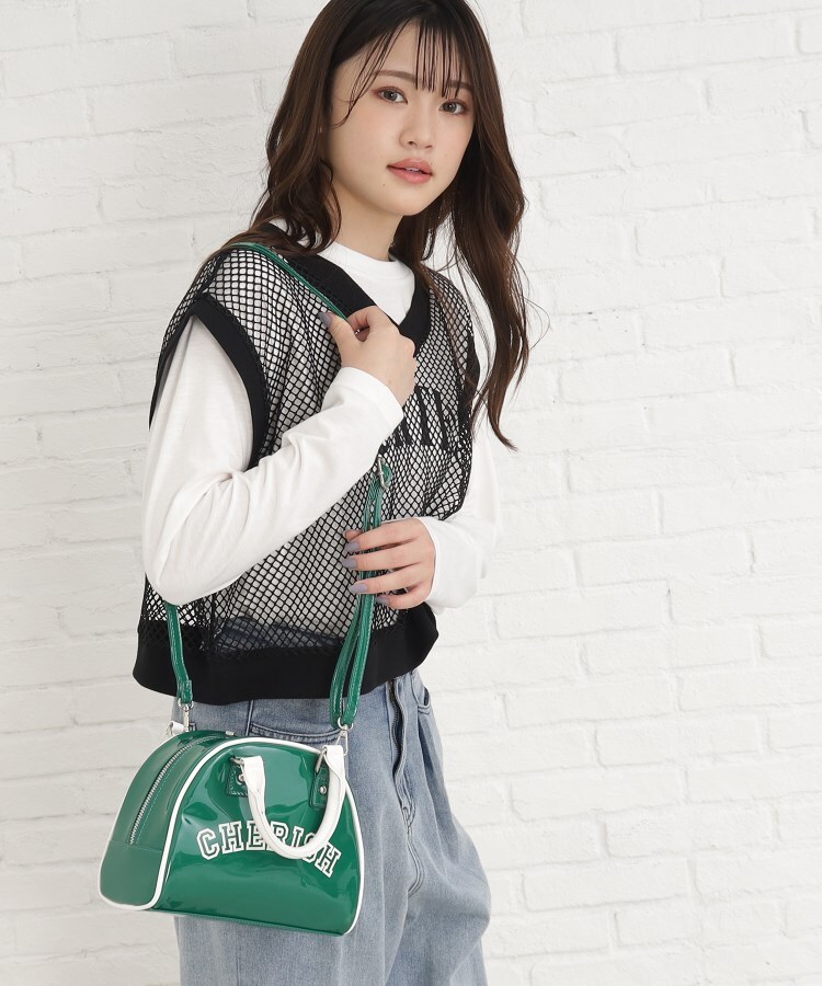 ニコラ掲載商品】ショルダー付きミニボストンバッグ(ショルダーバッグ