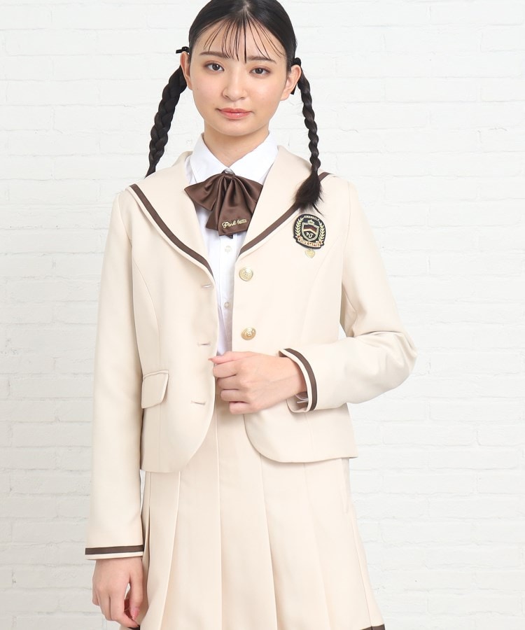 ピンクラテ卒服 セーラーフォーマルスーツセット（ローファー付
