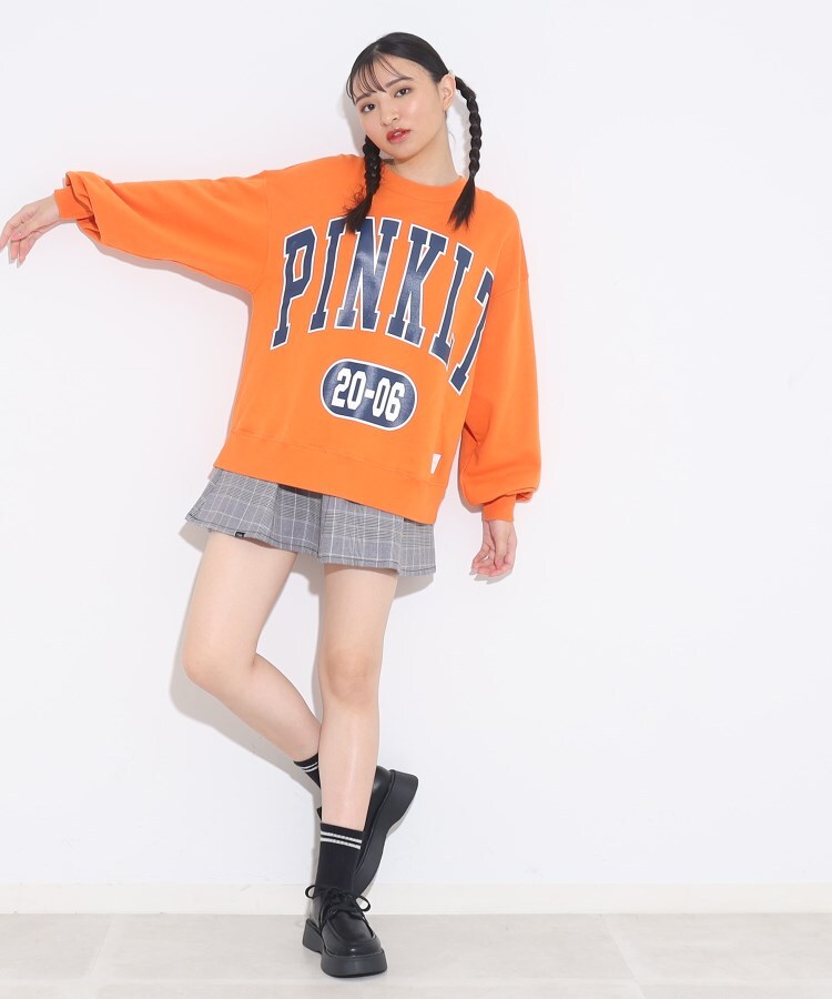 PINK-latte×champion/コラボ】カレッジロゴプルオーバー PINK-latte×champion/コラボ】カレッジロゴプルオーバー