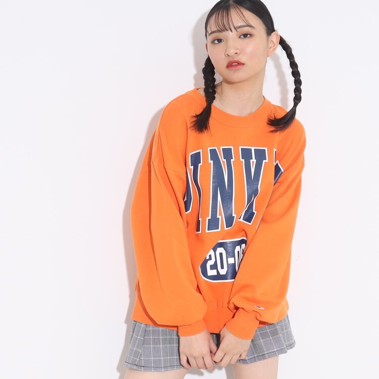 PINK-latte×champion/コラボ】カレッジロゴプルオーバー PINK-latte×champion/コラボ】カレッジロゴプルオーバー