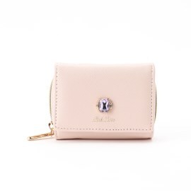 ピンク ラテ(PINK-latte)の【ギフト袋付】ビジュー三つ折りミニ財布 財布