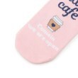 ピンク ラテ(PINK-latte)のカフェロゴ柄 くるぶし丈ソックス3足セット3