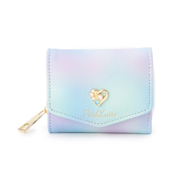 ピンク ラテ(PINK-latte)のハートビジューミニ財布