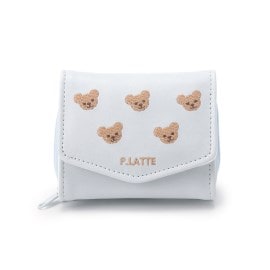 ピンク ラテ(PINK-latte)のクマ総柄ミニ財布 財布