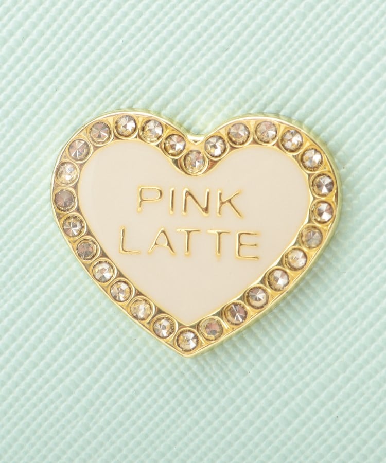 ピンク ラテ(PINK-latte)のポイントハートラウンドミニ財布7