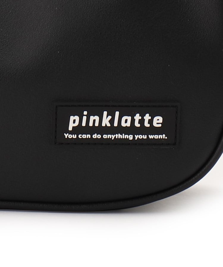ピンク ラテ(PINK-latte)のプラチェーン付きハーフムーンショルダーバッグ8