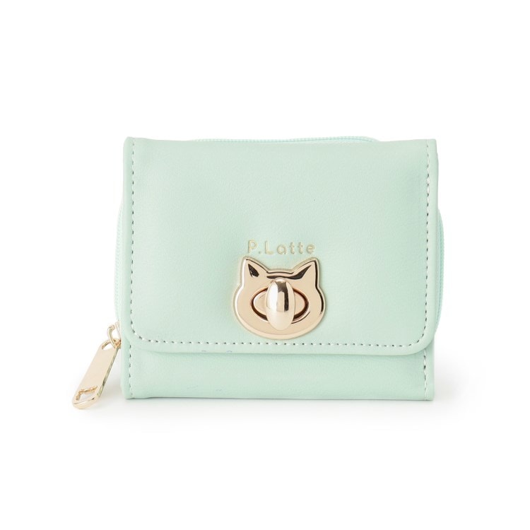 ピンク ラテ(PINK-latte)のネコ金具付きミニ財布 財布