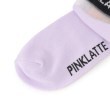 ピンク ラテ(PINK-latte)のシースルーロゴショート丈ソックス3
