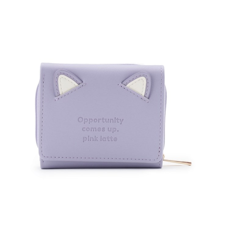 ピンク ラテ(PINK-latte)のネコ耳型押し財布 財布