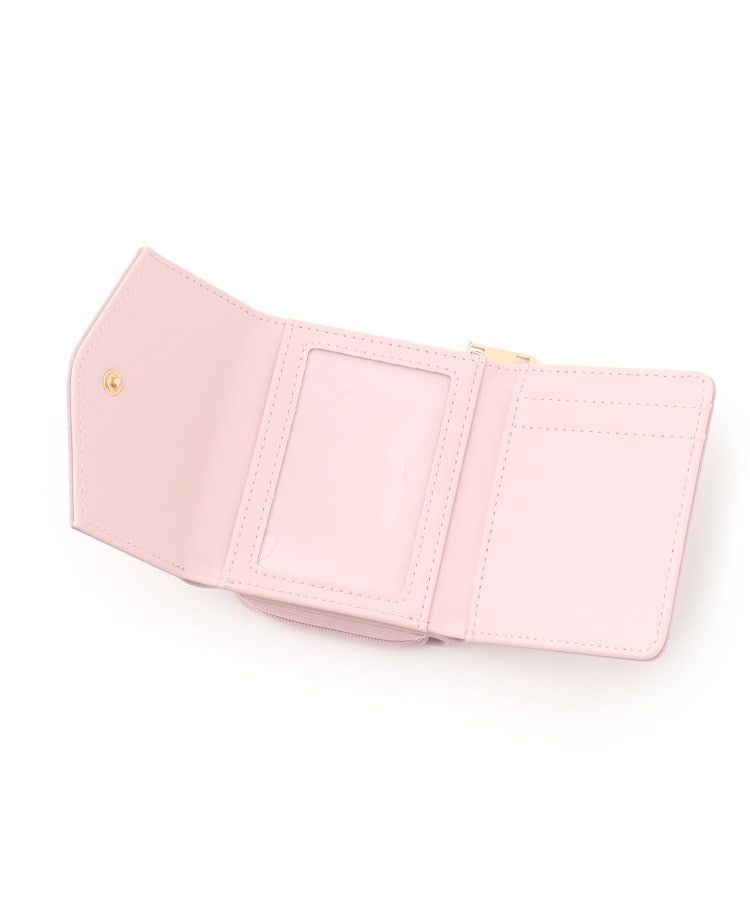 ピンク ラテ(PINK-latte)のメタリックハートプリント財布4