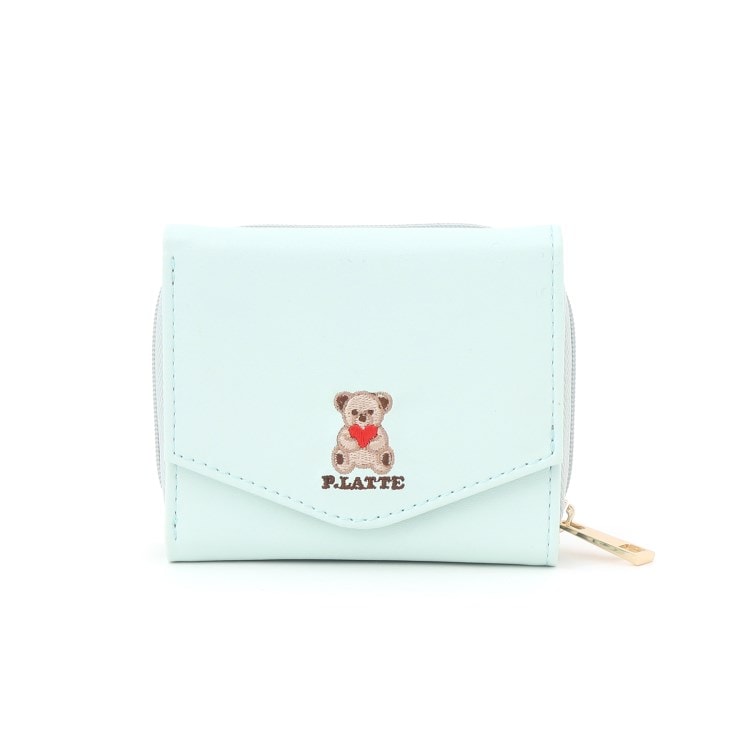 ピンク ラテ(PINK-latte)のクマ刺繍財布 財布