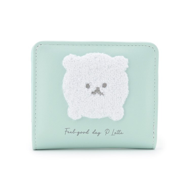 ピンク ラテ(PINK-latte)のもこもこ犬モチーフミニ財布 財布