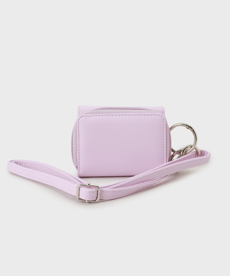 ピンク ラテ(PINK-latte)のスタードットストラップ付財布3
