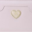 ピンク ラテ(PINK-latte)のハートビジューラウンド財布8