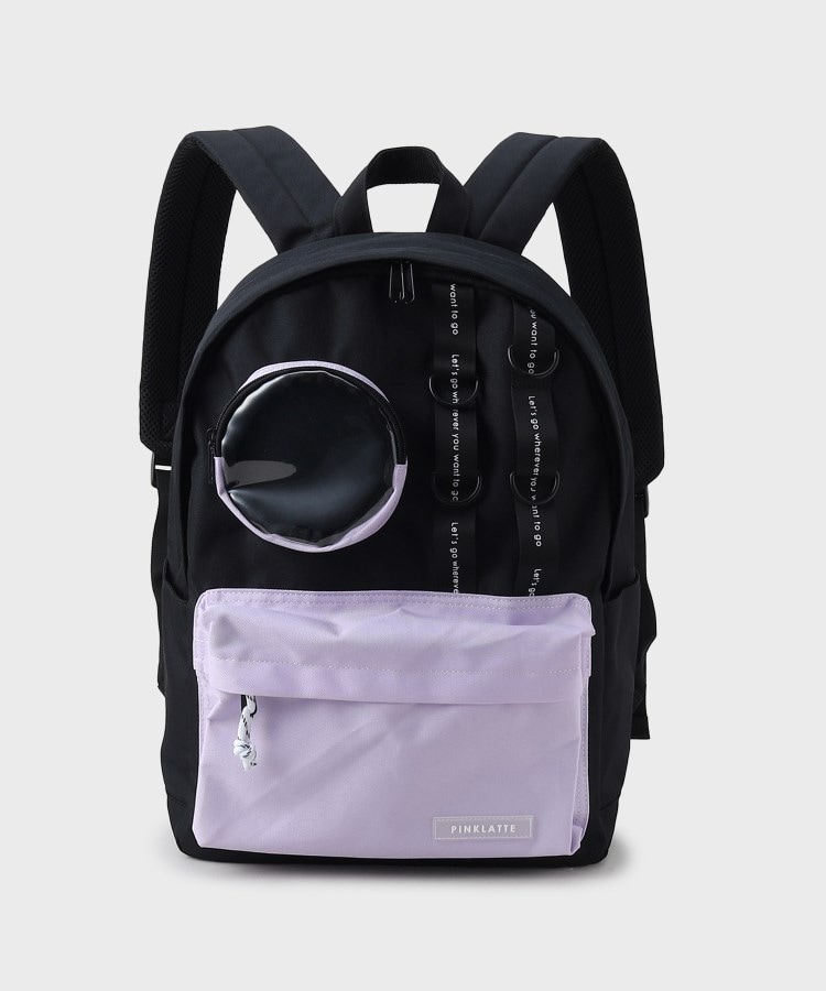 ピンク ラテ(PINK-latte)の【容量約22.8L】モール付きマルポケリュック10