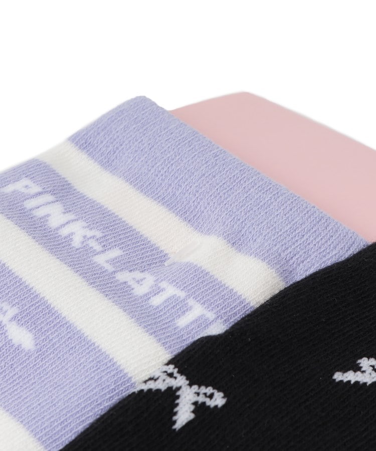 ピンク ラテ(PINK-latte)の3Pセットくるぶしソックス3