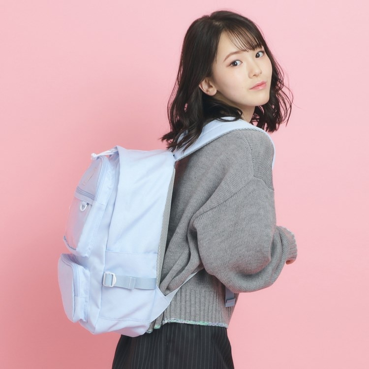ピンク ラテ(PINK-latte)の【容量約22L】クリアポケットリュック リュック