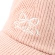 ピンク ラテ(PINK-latte)のコーデュロイリボンキャップ6