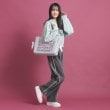 ピンク ラテ(PINK-latte)の【推し活】リボン付横型トートバッグ8