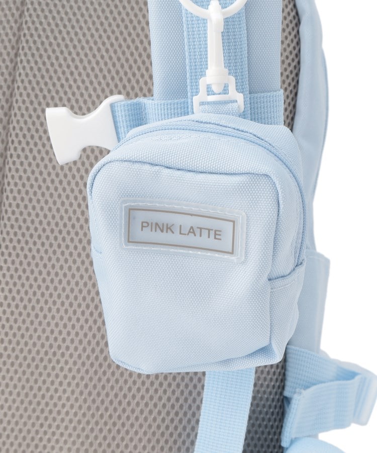 ピンク ラテ(PINK-latte)の【容量約20L】ポーチ付きコードギャザーリュック18