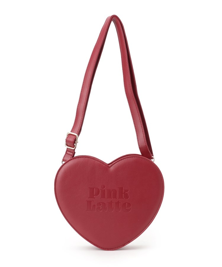 ピンク ラテ(PINK-latte)のハート型ショルダー レッド(063)