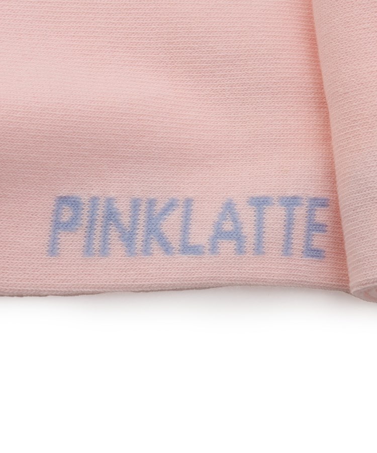 ピンク ラテ(PINK-latte)の刺繍入りカラーショート丈ソックス5