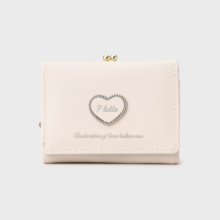 ピンク ラテ(PINK-latte)のMRハート合皮ブローチ財布 財布