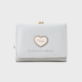 ピンク ラテ(PINK-latte)のMRハート合皮ブローチ財布