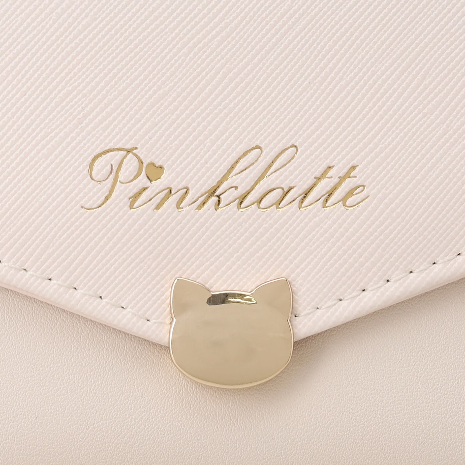 ピンク ラテ(PINK-latte)のネコブローチ財布8