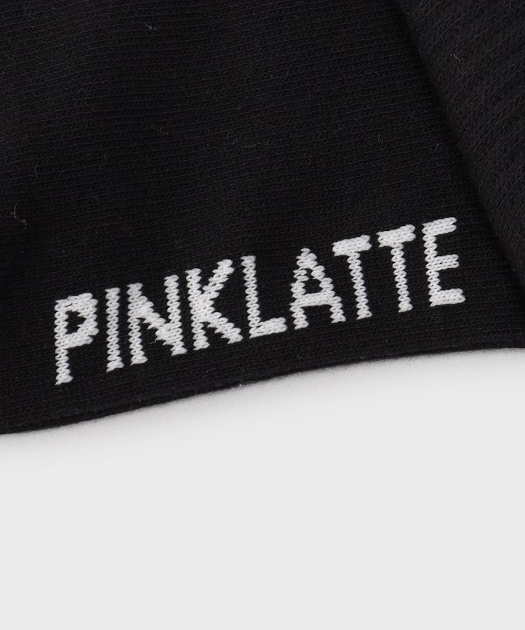 ピンク ラテ(PINK-latte)の30cmリブラインソックス5