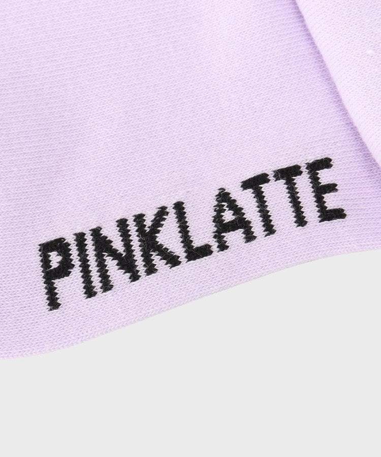 ピンク ラテ(PINK-latte)のハート刺繍ショート丈ソックス5