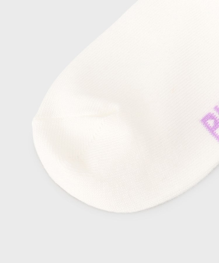ピンク ラテ(PINK-latte)のPOPカラーラインロゴソックス4