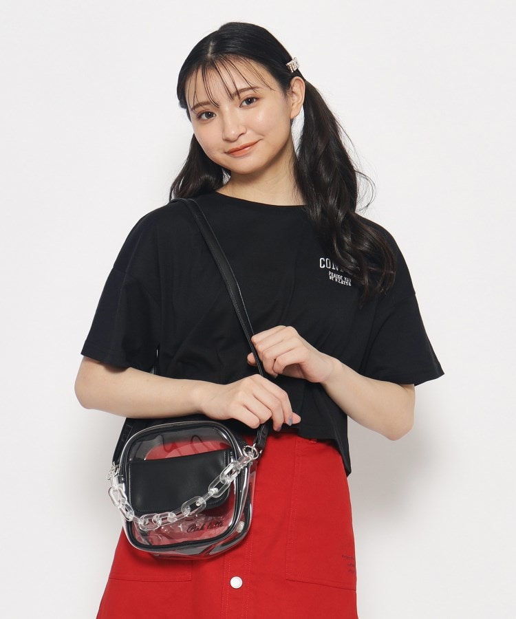 推し活にも】チェーン付きビニールショルダー（ショルダーバッグ