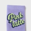 ピンク ラテ(PINK-latte)のロゴショート丈ソックス3